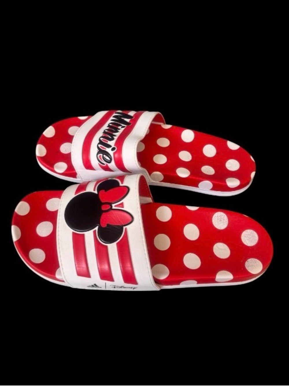 Limited Edition DISNEY MINNIE MOUSE Flip flops by Adidas women’s sandals  size 9 - Picture 4 of 16